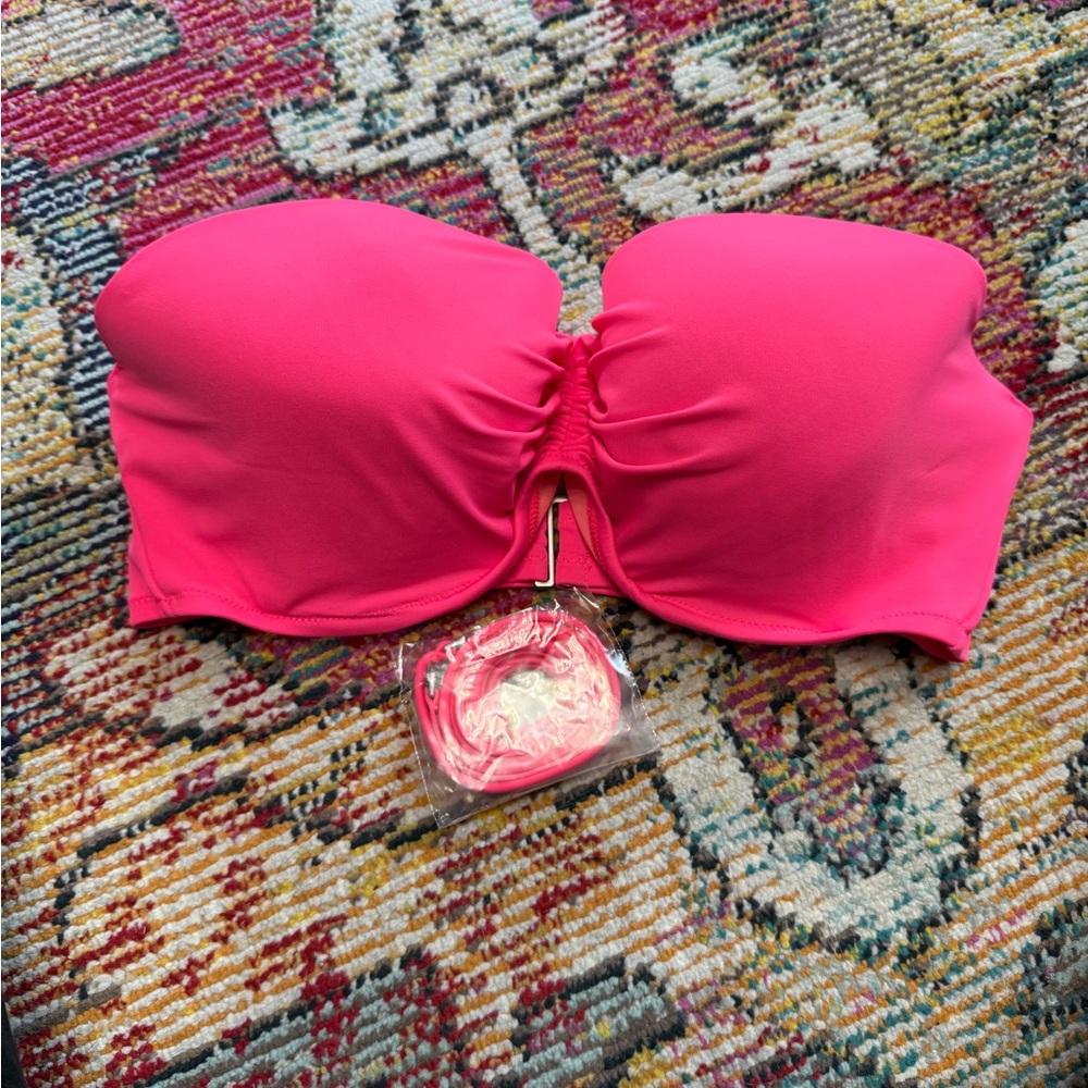 Victorias Secret Pink Strapless Bikini Top
